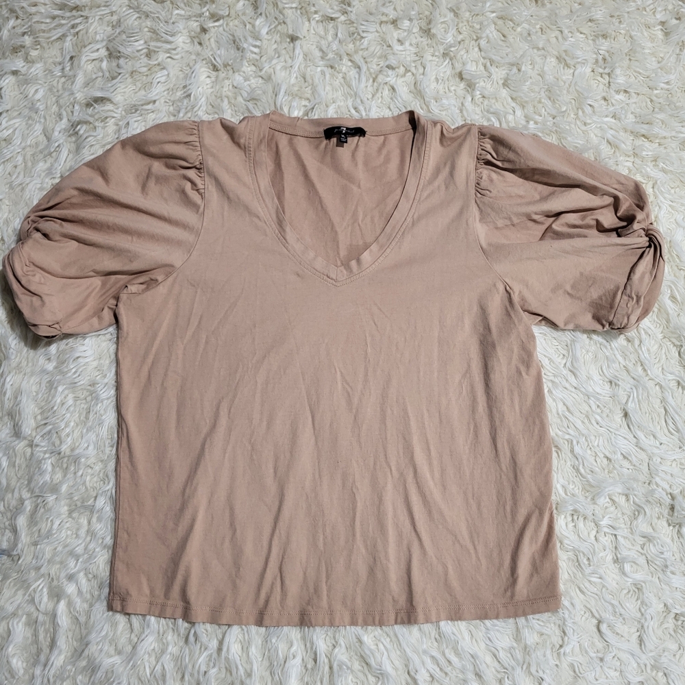 7 For All Mankind Twist➰ Sleeve Top Size X-Large